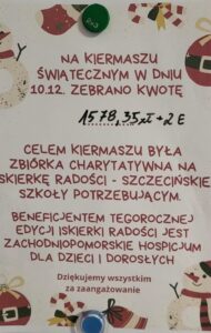 Kiermasz Świąteczny Iskierka Radości