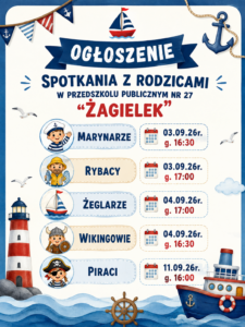 Terminy spotkań z Rodzicami